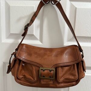 Banana Republic Women's Tan Leather Shoulder Bag